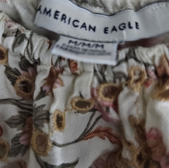 American Eagle Floral Jumpsuit, Size Medium, Multicolor - Picture 6 of 6